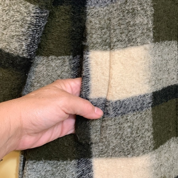 Madewell | Belrose Cassel Plaid Buffalo Check Wool Blend Lined Jacket Shacket XS - Picture 11 of 17